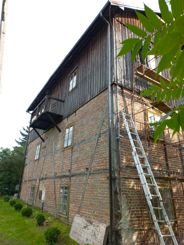 Wygląd młyna w trakcie remontu